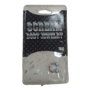 1 Scream Body Nose Jewelry Men Or Women's (16G) x